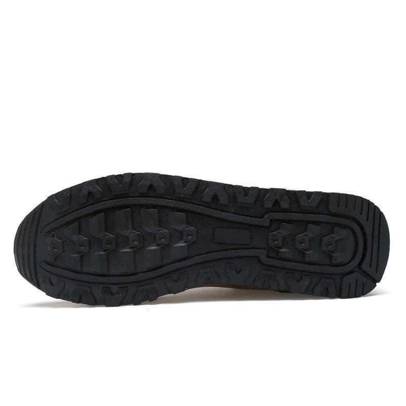 Suede Leather Men Running Shoes