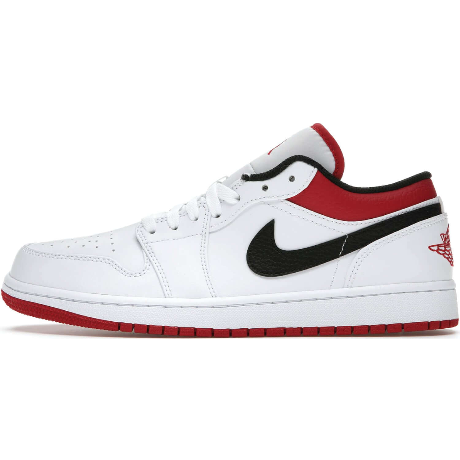 Jordan 1 Low White University Red Black