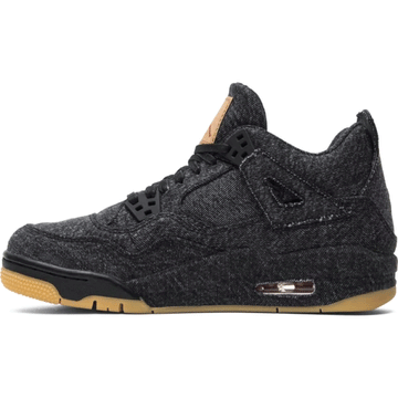 Levi's x Air Jordan 4 Retro GS 'Black Denim'
