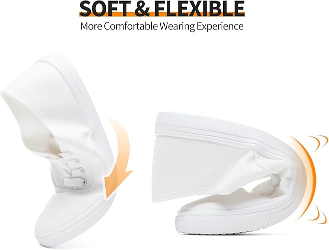 Women’s Classic White Canvas Sneakers – Sizes 7 to 10 - Image 6